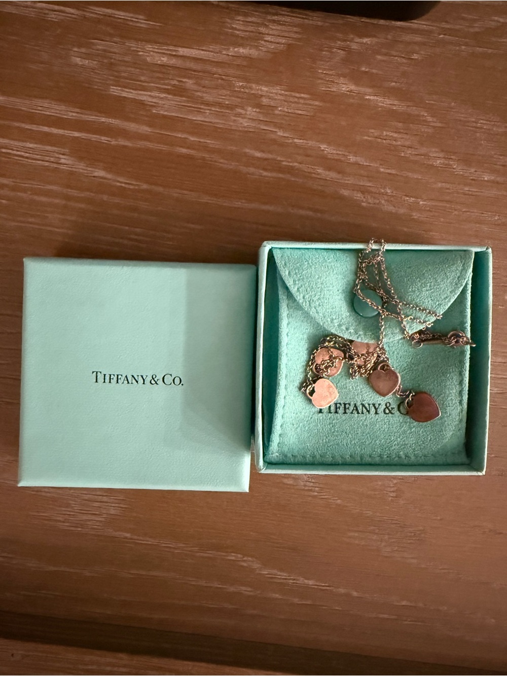 Tiffany & Co. Return to Tiffany Five Heart Lariat Necklace 925